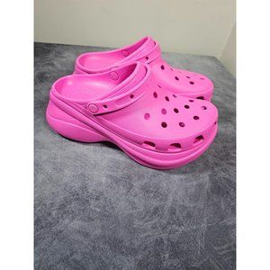 NEW Crocs Women’s 11 Hot Pink Platform Iconic Slip On Comfort Clogs